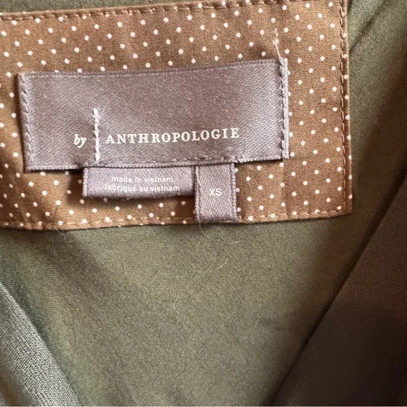 NWOT Anthropologie Elyse Cowl Neck Slip Dress in Moss Green Size XS - Picture 5 of 6